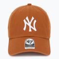 47 Brand MLB New York Yankees CLEAN UP burnt orange baseball cap 2