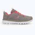 Women's shoes SKECHERS Graceful Get Connected gray/coral 2