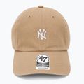 47 Brand MLB New York Yankees Base Runner cap CLEAN UP khaki 2