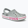 Crocs Bayaband Clog slides light grey/candy pink