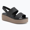 Women's sandals Crocs Brooklyn Low Wedge black/mushroom