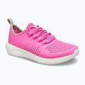 Crocs LiteRide Pacer electric pink/white children's shoes 8