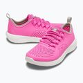 Crocs LiteRide Pacer electric pink/white children's shoes 12