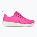 Crocs LiteRide Pacer electric pink/white children's shoes 2