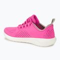 Crocs LiteRide Pacer electric pink/white children's shoes 3