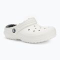 Crocs Classic Lined Clog Kids white/grey slides