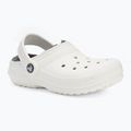 Crocs Classic Lined Clog Kids white/grey slides 2