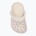 Crocs Classic Glitter Clog Toddler oyster flip-flops 6