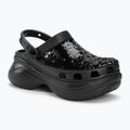 Crocs Classic Bae Sequin black/multi women's slides 2
