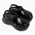 Crocs Classic Bae Sequin black/multi women's slides 5