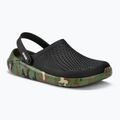 Crocs LiteRide Printed Camo Clog black/multi slides