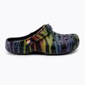 Women's Crocs Classic Seasonal Printed zebra rainbow slides 3
