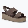 Women's Crocs Brooklyn Low Wedge mushroom/stucco sandals