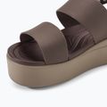 Women's Crocs Brooklyn Low Wedge mushroom/stucco sandals 7