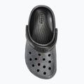 Crocs Classic Glitter Clog black children's slides 6