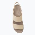 Women's Crocs Brooklyn Met Low Wedge metal champagne sandals 6