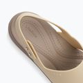 Women's Crocs Brooklyn Met Low Wedge metal champagne sandals 9