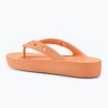 Women's Crocs Classic Platform papaya flip flops 3