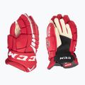 CCM JetSpeed FT4 Pro SR red/white hockey gloves