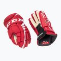 CCM children's hockey gloves JetSpeed FT4 JR red/white