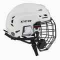CCM Tacks 210 Combo white hockey helmet 3