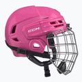 Children's hockey helmet CCM Tacks 70 Combo JR pink 2