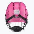 Children's hockey helmet CCM Tacks 70 Combo JR pink 4
