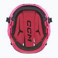 CCM Tacks 70 Combo pink children's hockey helmet 5