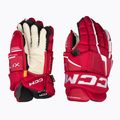 CCM Tacks XF Pro SR red/white hockey gloves