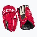 CCM Tacks XF SR red/white hockey gloves 2