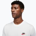Men's T-shirt Nike Sportswear Club white/black/university red 4