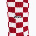 Men's Vans Checkeboard Crew II red/white checkerboard socks 3