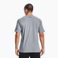 Men's Under Armour Sportstyle Left Chest SS steel light heather/black training t-shirt 2