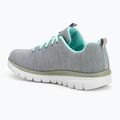 SKECHERS Graceful Twisted Fortune women's training shoes gray/mint 3