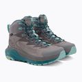 Women's trekking boots HOKA Kaha GTX frost gray/aqua haze 4