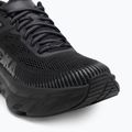 Women's running shoes HOKA Bondi 7 black/black 7