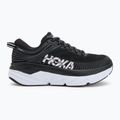 Women's running shoes HOKA Bondi 7 black/white 2