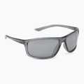 Men's Nike Adrenaline shiny crystal cool grey/grey w/silver mirror sunglasses