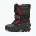 Sorel Flurry Dtv black/bright red children's snow boots 8