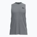 Men's training shirt Under Armour Left Chest Cut Off Tank steel light heather/black
