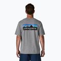 Men's T-shirt Patagonia P-6 Logo Responsibili-Tee gravel heather 2