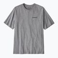 Men's T-shirt Patagonia P-6 Logo Responsibili-Tee gravel heather 3