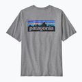 Men's T-shirt Patagonia P-6 Logo Responsibili-Tee gravel heather 4