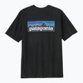 Men's Patagonia P-6 Logo Responsibili-Tee trekking t-shirt black 3