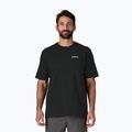 Men's Patagonia P-6 Logo Responsibili-Tee trekking t-shirt black 2