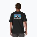 Men's Patagonia P-6 Logo Responsibili-Tee trekking t-shirt black 5