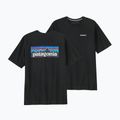Men's Patagonia P-6 Logo Responsibili-Tee trekking t-shirt black 12