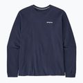 Men's Patagonia P-6 Logo Responsibili classic navy trekking longsleeve 4