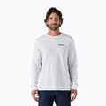 Men's Patagonia P-6 Logo Responsibili Longsleeve white