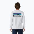 Men's Patagonia P-6 Logo Responsibili Longsleeve white 2